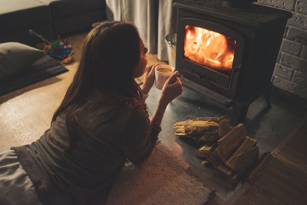 Christmas wallpaper, woman, fireplace — "Birmingham Window Replacement: Enhance Comfort and Curb Appeal"